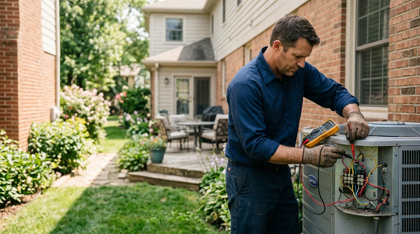 HVAC technician working near Upsala, MN
